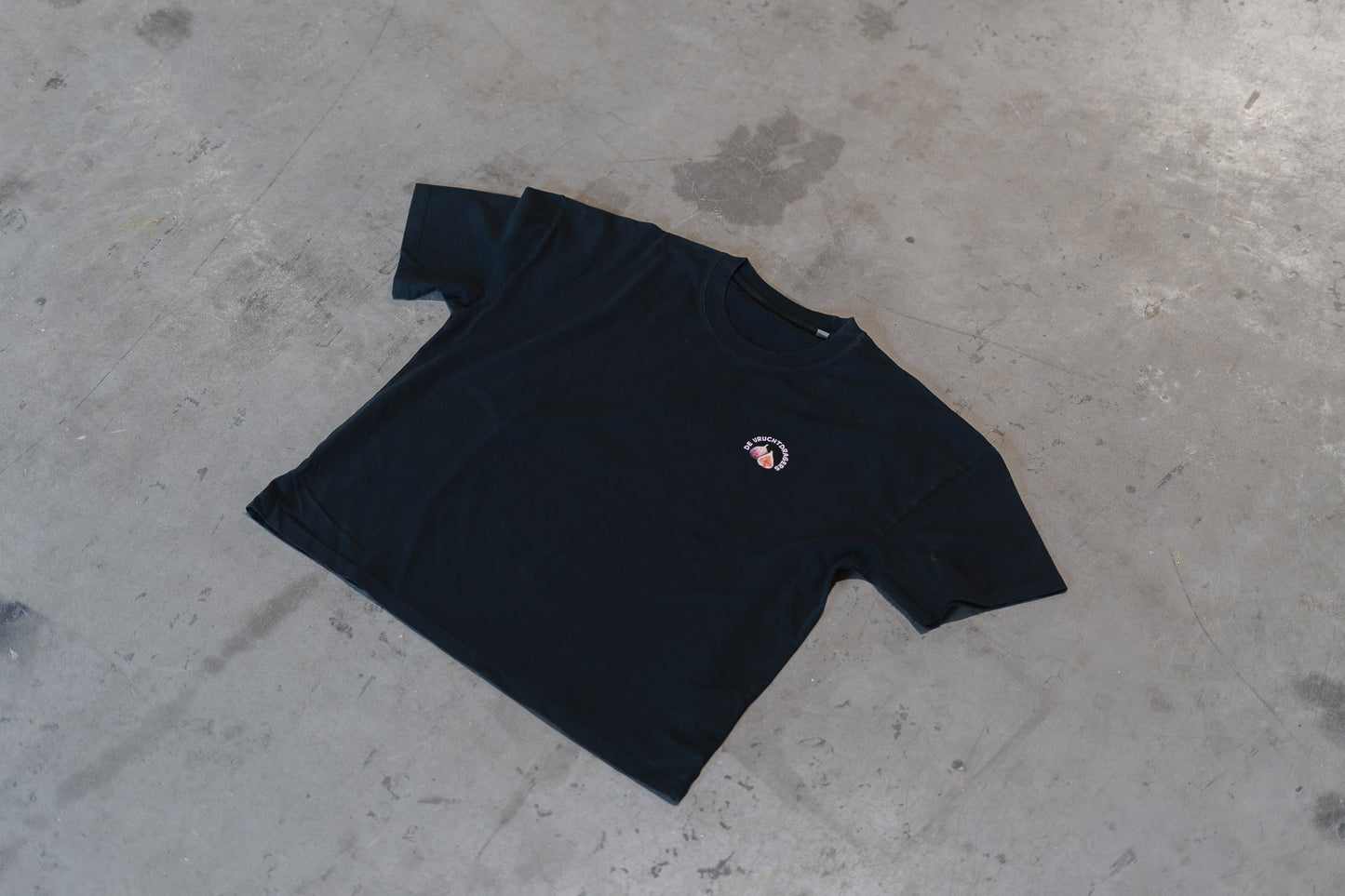 Vruchtdragers Oversized T-shirt Dames Washed black