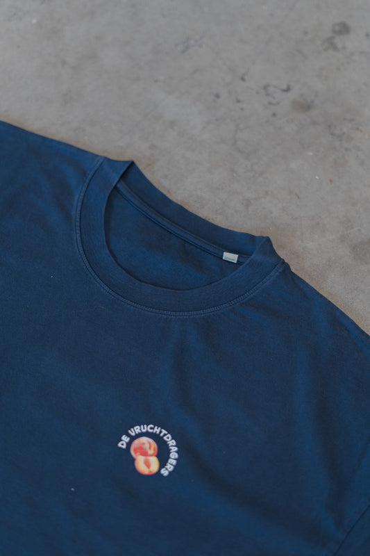 Vruchtdragers Oversized T-shirt Dames Washed blue