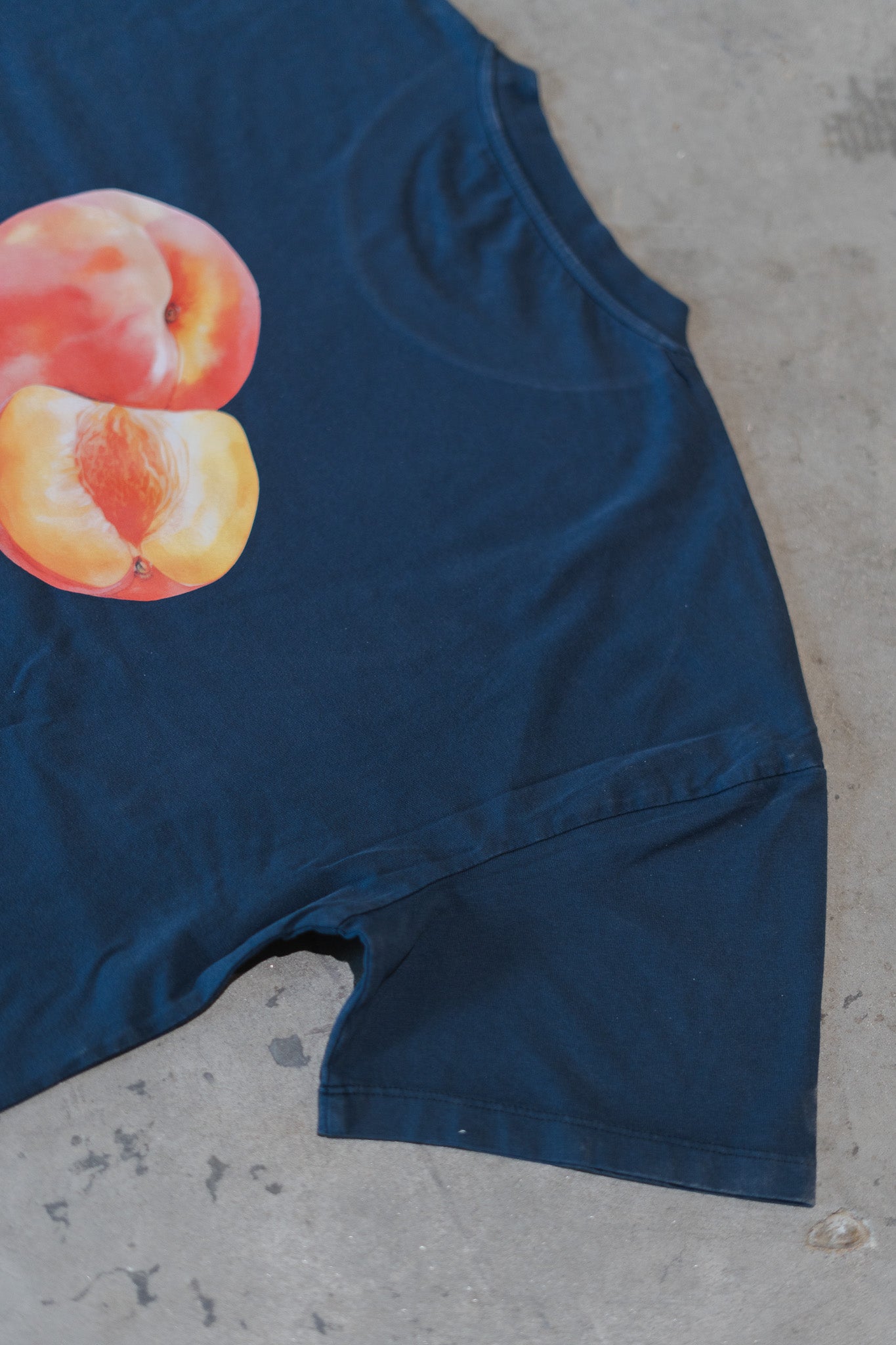 Vruchtdragers Oversized T-shirt Dames Washed blue