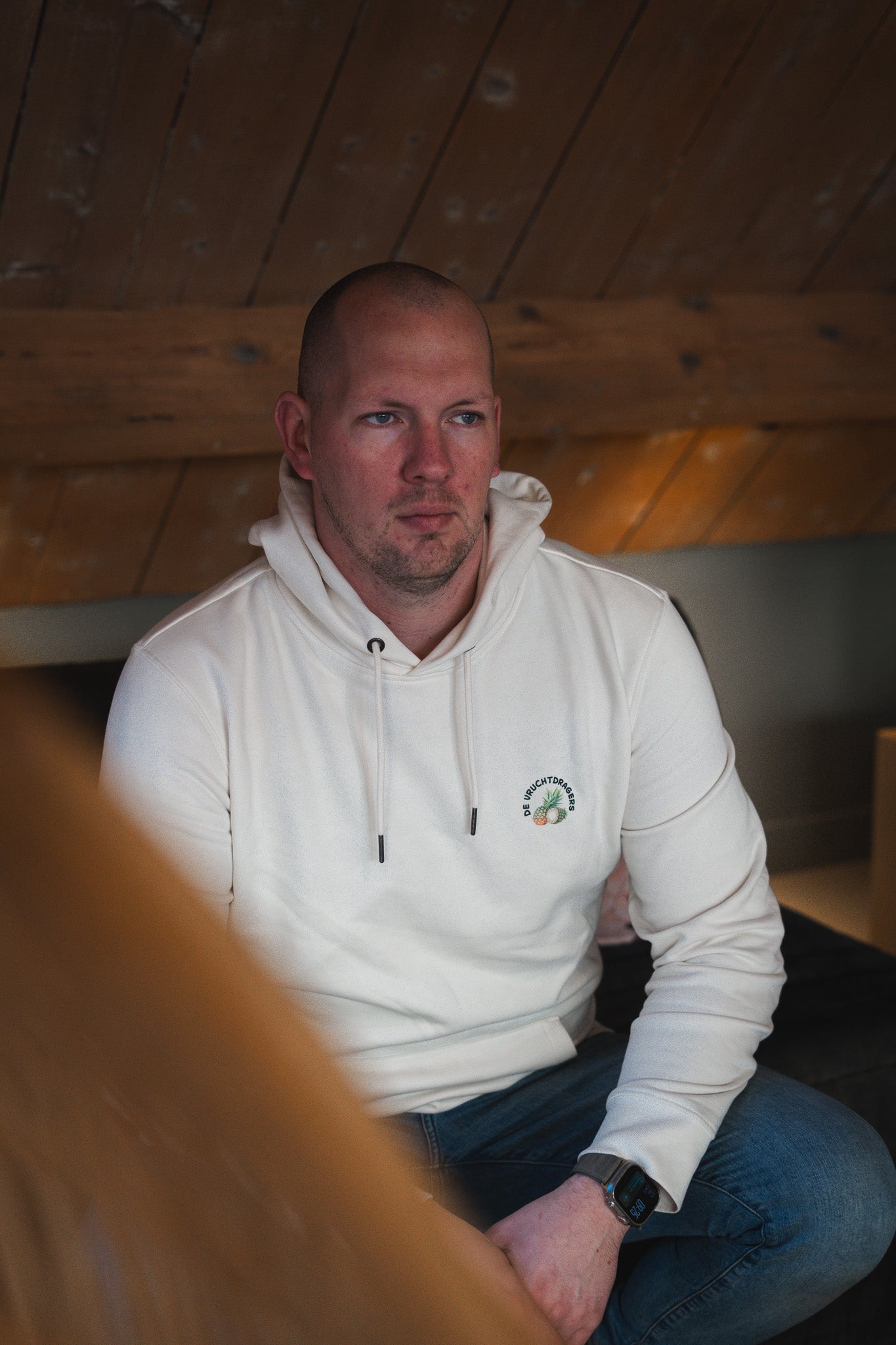 Vruchtdragers Hoodie Ivory white