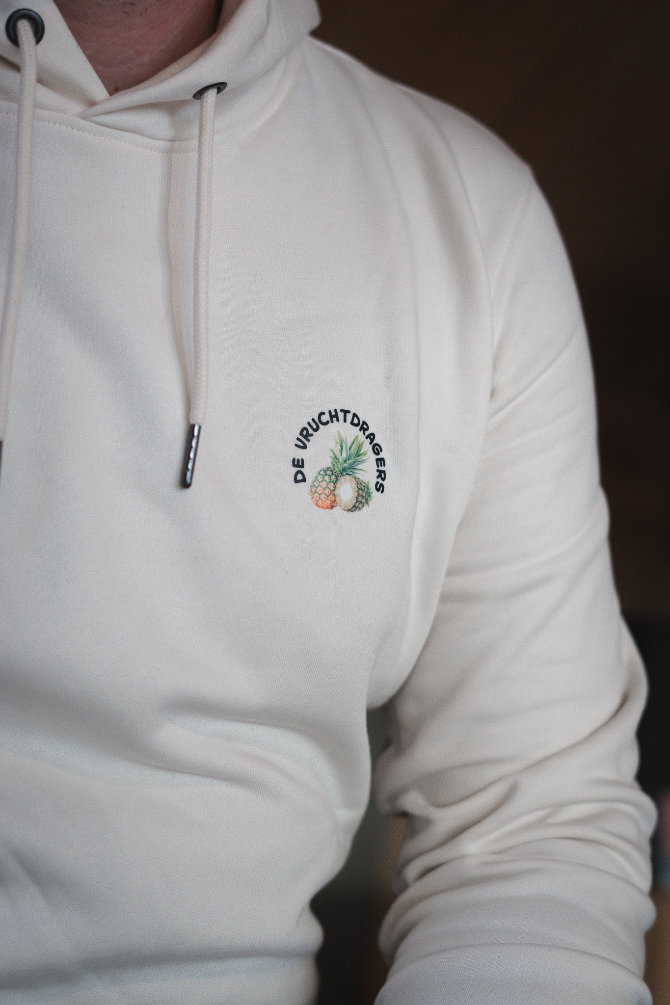 Vruchtdragers Hoodie Ivory white