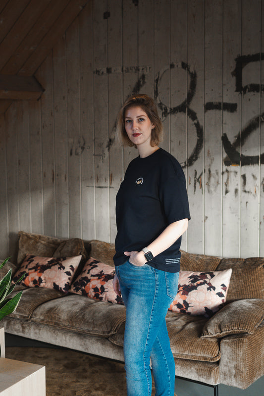 Vruchtdragers Oversized T-shirt Navy blue Sweaterstof