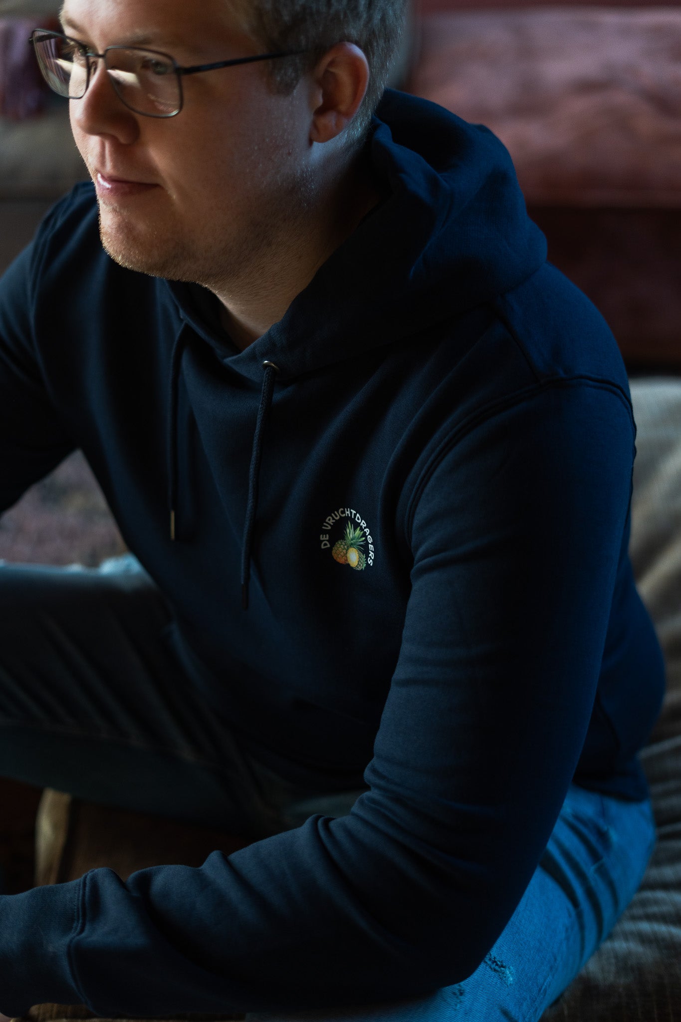 Vruchtdragers Hoodie Navy Blue