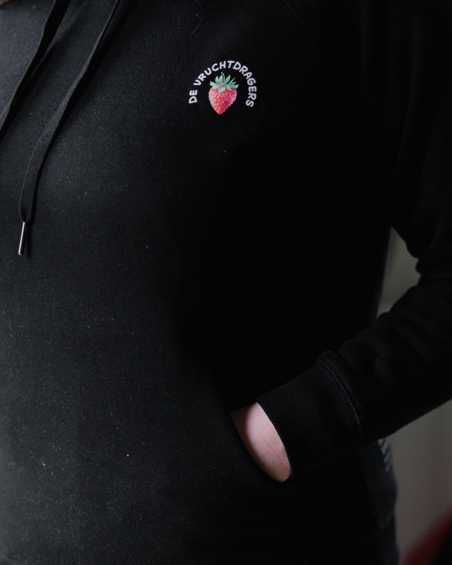 Vruchtdragers Dames Hoodie Black
