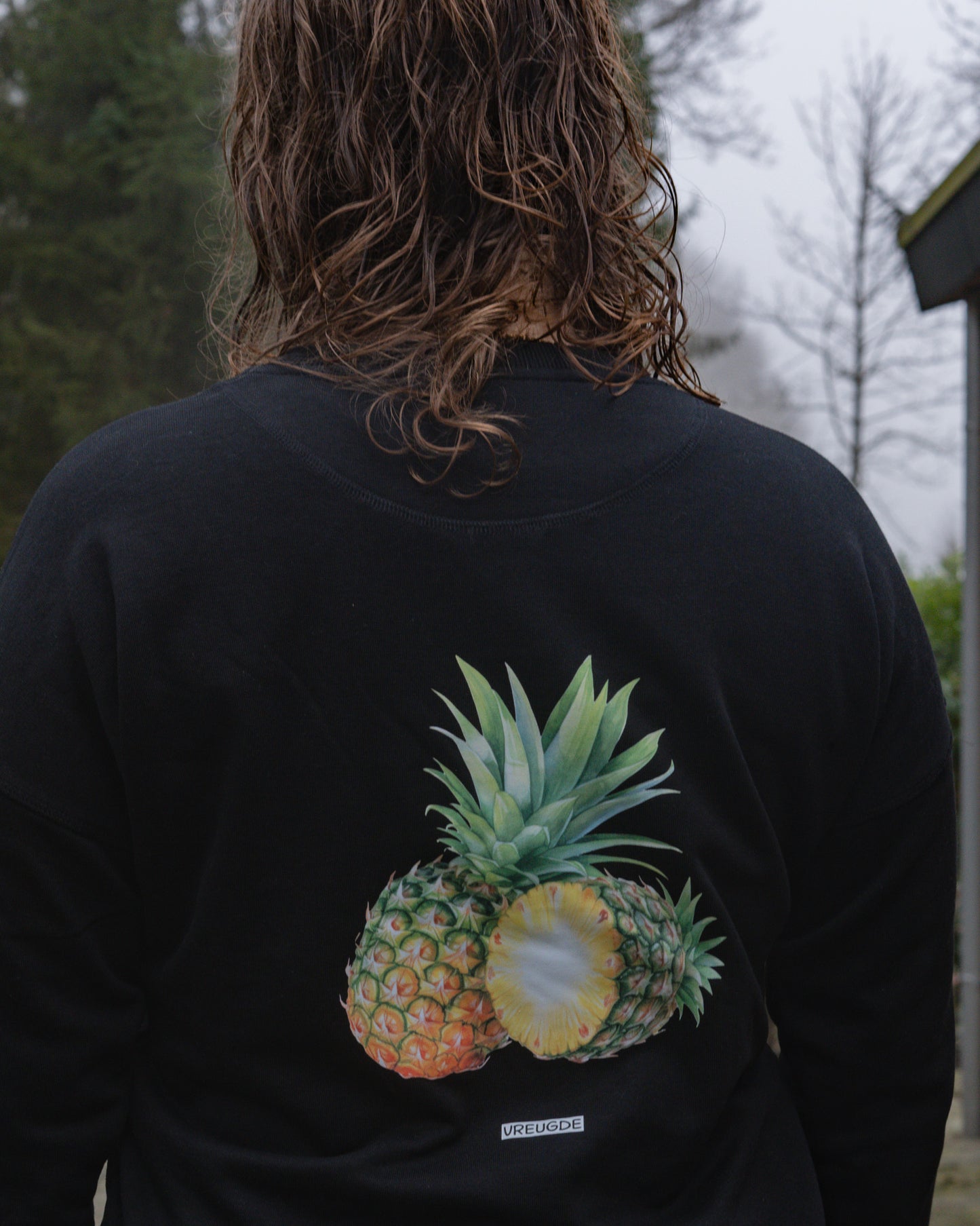Vruchtdragers Dames Trui Black
