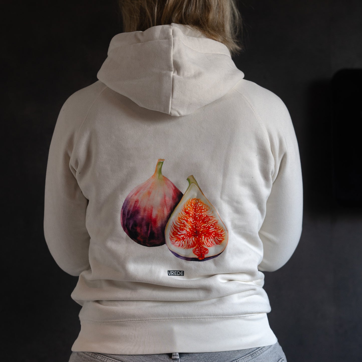 Vruchtdragers Dames Hoodie Ivory white