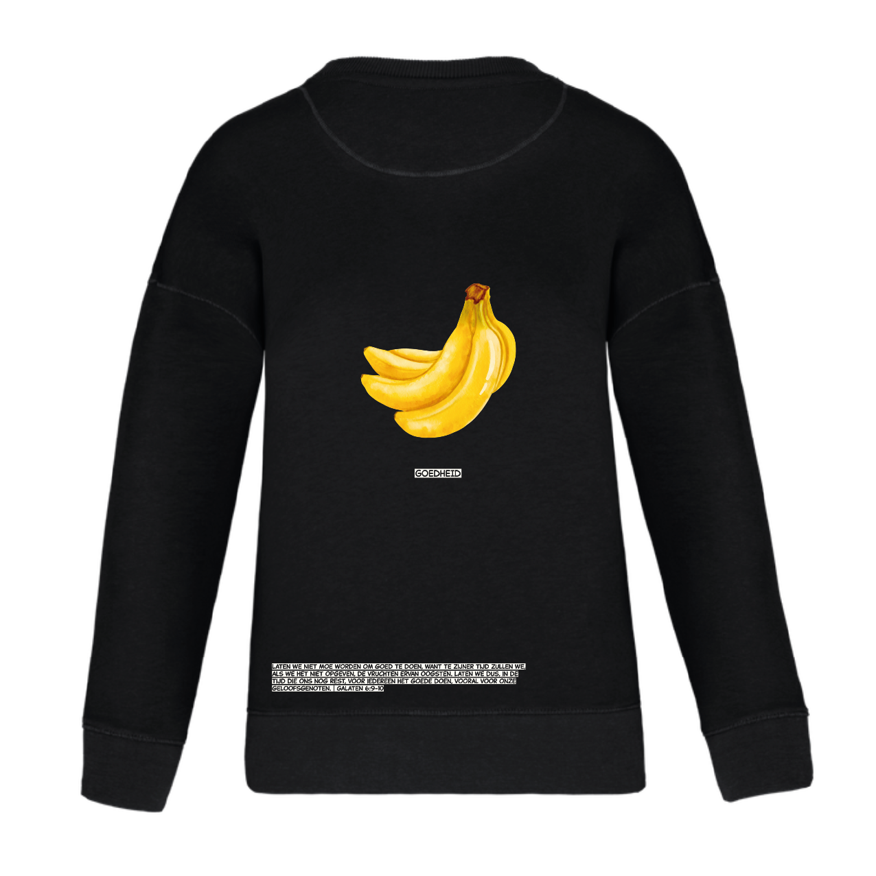 Vruchtdragers Dames Trui Black