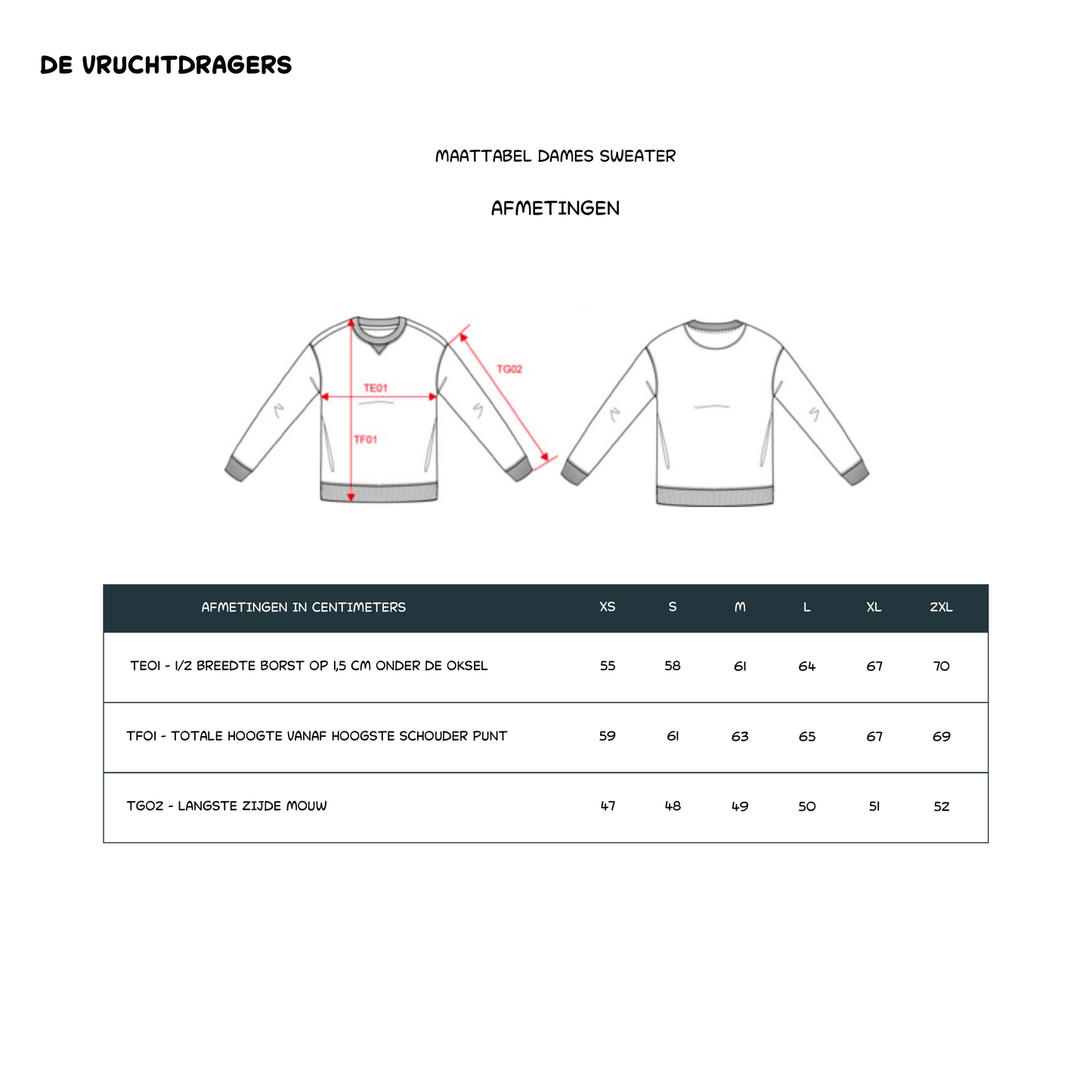 Vruchtdragers Dames Trui Ivory White