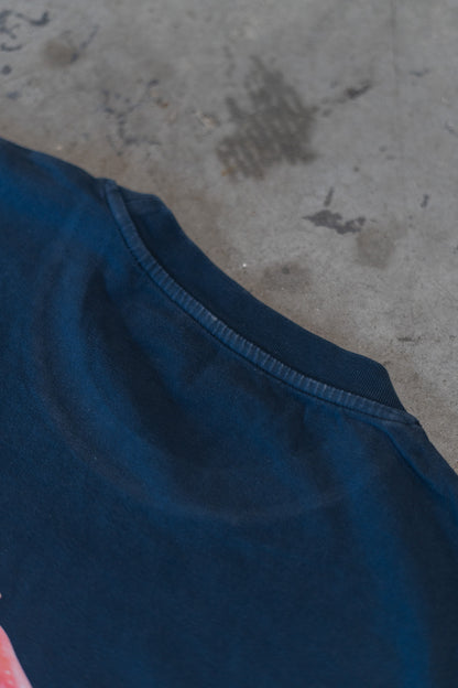 Vruchtdragers Oversized T-shirt Dames Washed blue