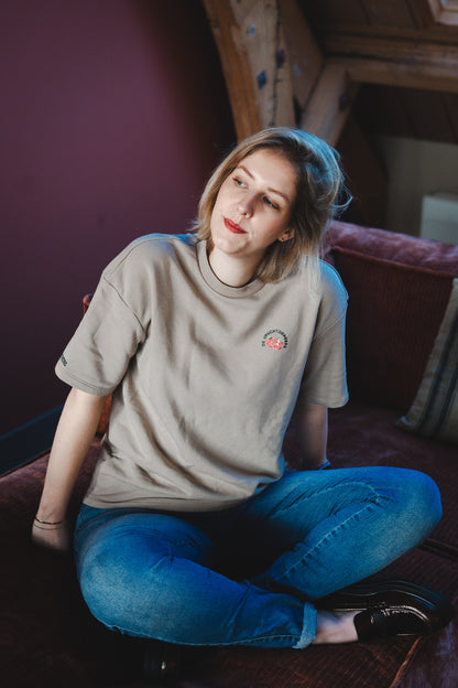 Vruchtdragers Oversized T-shirt Wet sand Sweaterstof