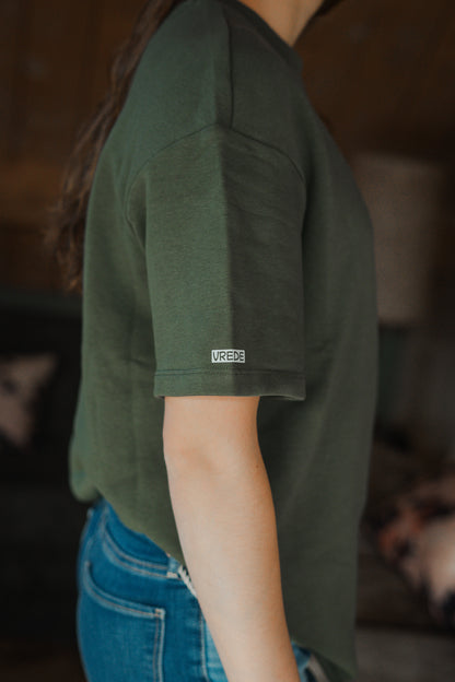 Vruchtdragers Oversized T-shirt Khaki green Sweaterstof