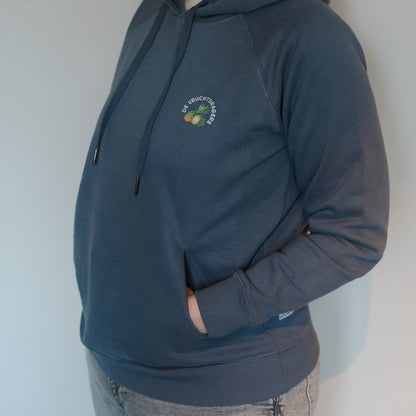 Vruchtdragers Dames Hoodie Mineral Grey