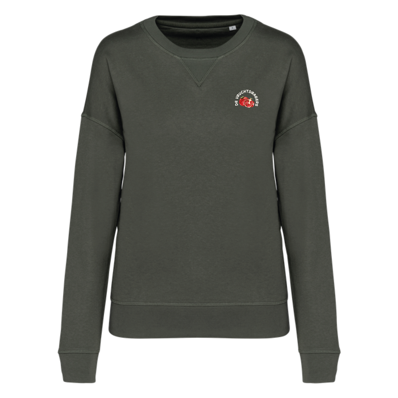 Vruchtdragers Dames Trui Khaki Green